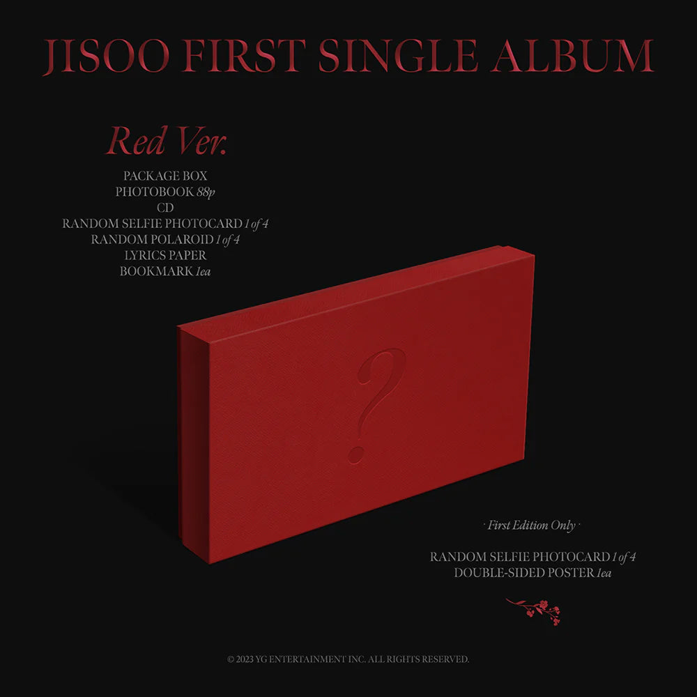 Jisoo Livre Photo premier album solo (Rouge)